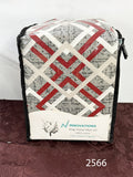 King size fitted sheet with 2 pillow cases 100% cotton. Made in Pakistan. $23.00 plus tax = $26