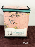 King size fitted sheet with 2 pillow cases 100% cotton. Made in Pakistan. $23.00 plus tax = $26