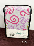 King size fitted sheet with 2 pillow cases 100% cotton. Made in Pakistan. $23.00 plus tax = $26