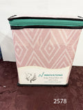 King size fitted sheet with 2 pillow cases 100% cotton. Made in Pakistan. $23.00 plus tax = $26
