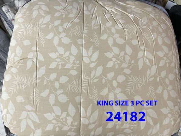 king size 3pc Comforter set, made in Pakistan, 100% cotton fabric $53.10 plus tax = $60