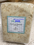 King size fitted sheet with 2 pillow cases 100% cotton. Made in Pakistan. $23.00 plus tax = $26