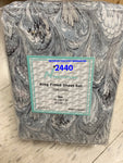 King size fitted sheet with 2 pillow cases 100% cotton. Made in Pakistan. $23.00 plus tax = $26
